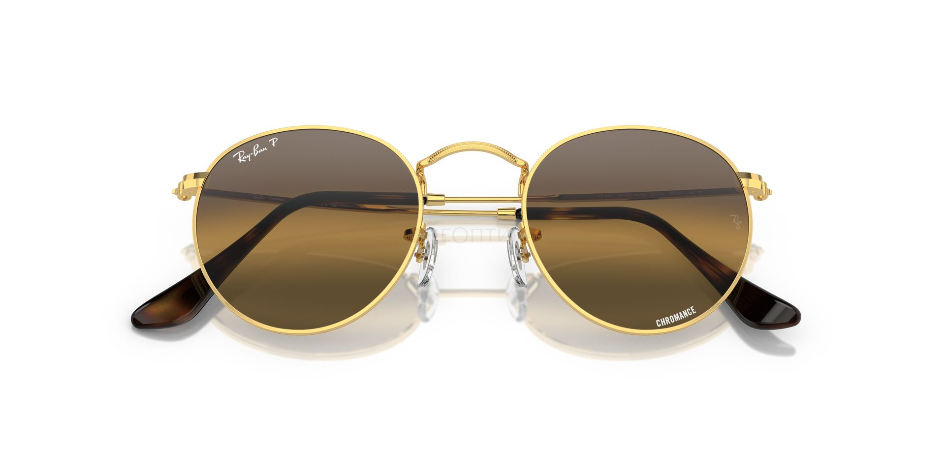 Солнцезащитные очки Ray-Ban ROUND METAL 0RB3447 001/G5 50