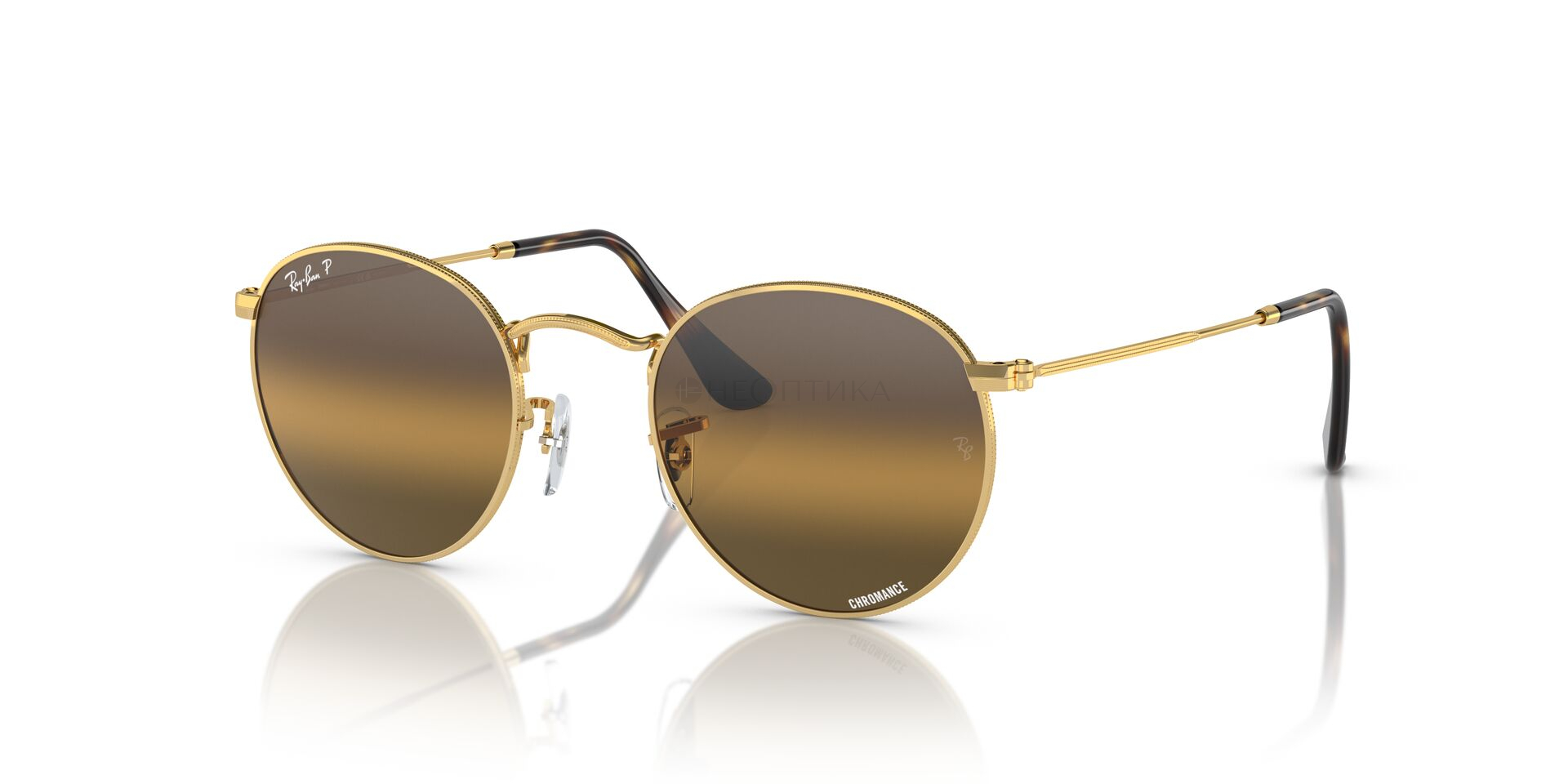 Солнцезащитные очки Ray-Ban ROUND METAL 0RB3447 001/G5 50