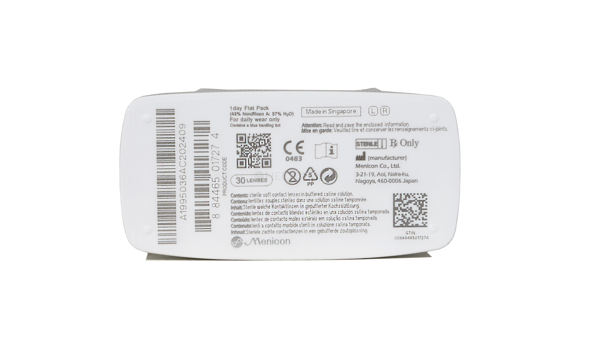 Контактные линзы Miru 1day Flat Pack